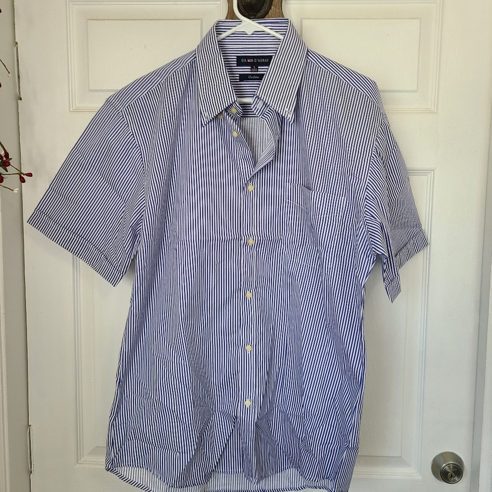 GIL D'Auray Men's Classic Short Sleeve Shirt, Size: 5 43/44 (Large)